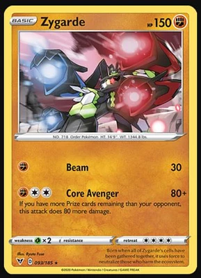 Zygarde - 093/185 - Holo Rare