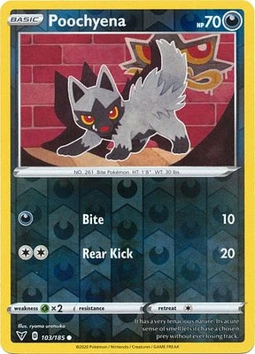 Poochyena - 103/185 - Common - Reverse Holo