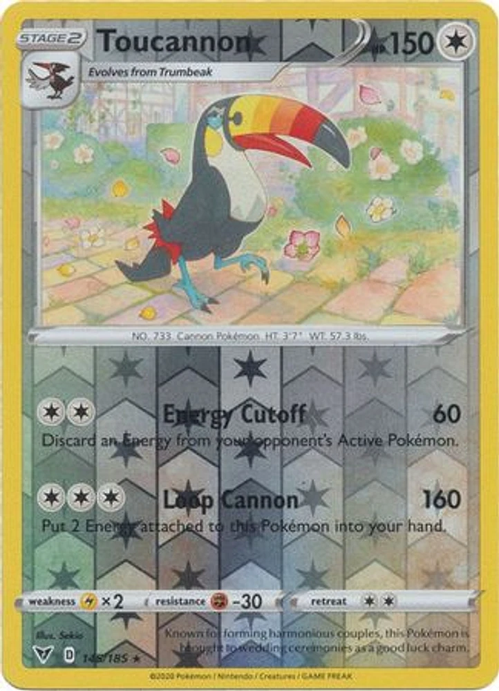 Toucannon - 145/185 - Rare - Reverse Holo