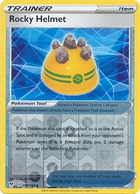 Rocky Helmet - 159/185 - Uncommon - Reverse Holo