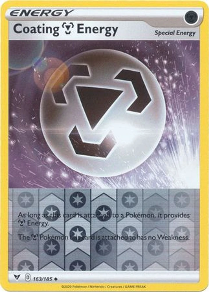 Coating Metal Energy - 163/185 Uncommon Reverse Holo