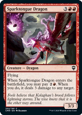 Sparktongue Dragon - Foil