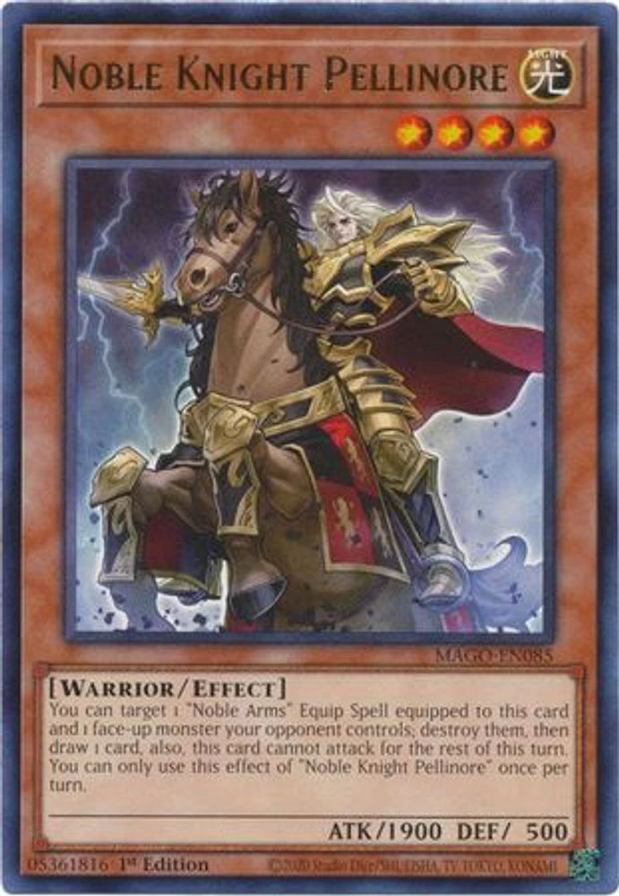 Noble Knight Pellinore - MAGO-EN085 - Rare - 1st Edition