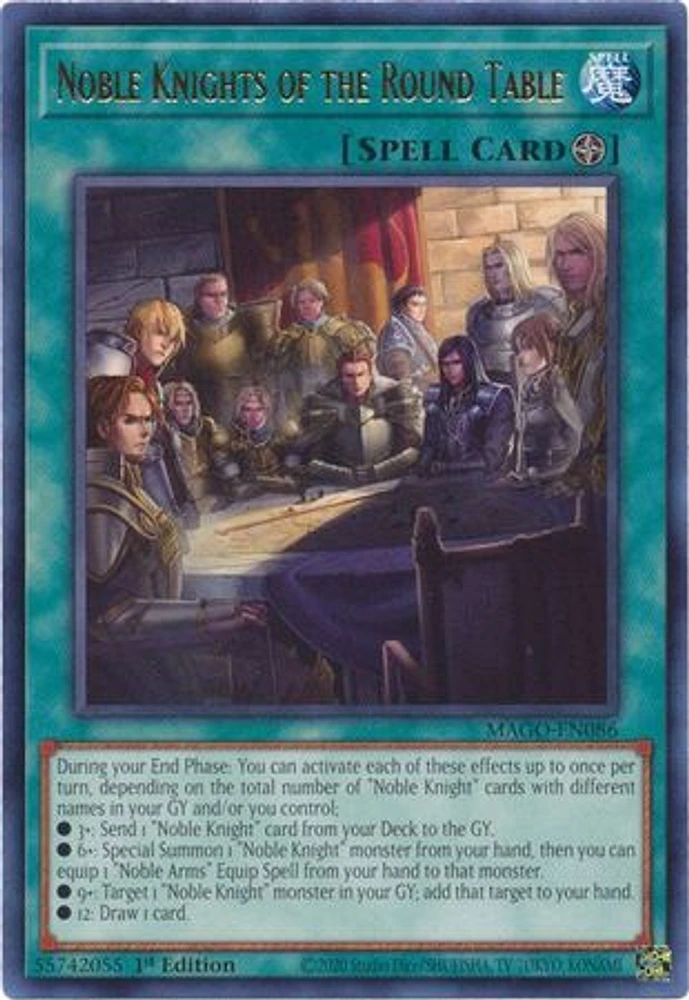 Noble Knights of the Round Table - MAGO-EN086 - Rare - 1st Edition