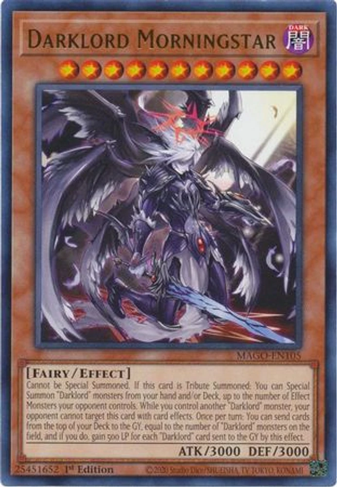 Darklord Morningstar - MAGO-EN105 Rare 1st Edition