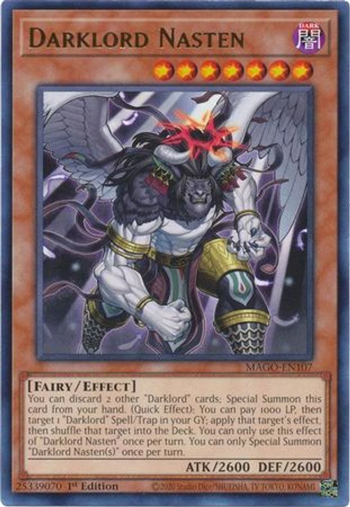 Darklord Nasten - MAGO-EN107 Rare 1st Edition