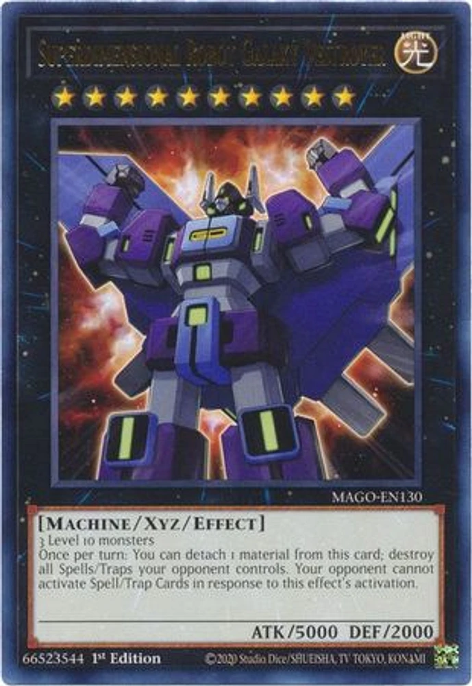 Superdimensional Robot Galaxy Destroyer - MAGO-EN130 - Rare - 1st Edition