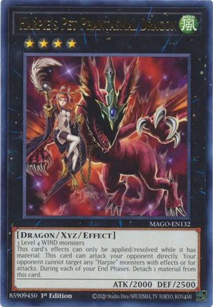 Harpie's Pet Phantasmal Dragon - MAGO-EN132 - Rare - 1st Edition