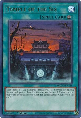 Temple of the Six - MAGO-EN146 Rare 1st Edition