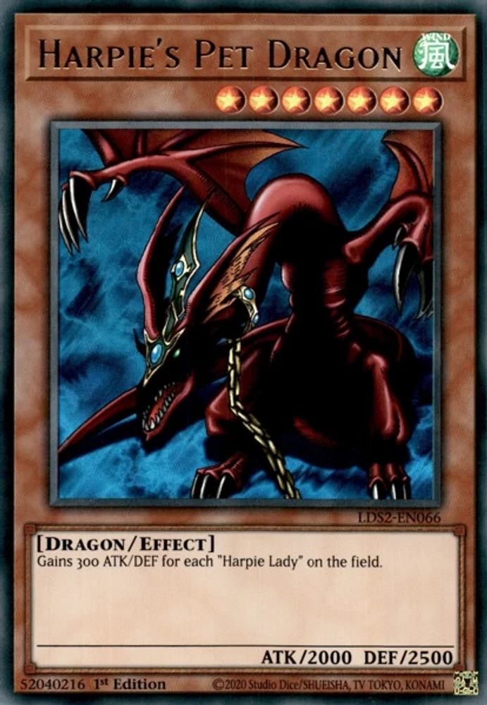 Harpie's Pet Dragon - LDS2-EN066 - Ultra Rare - 1st Edition