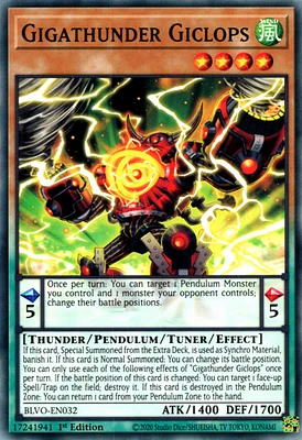 Gigathunder Giclops - BLVO-EN032 - Common - 1st Edition