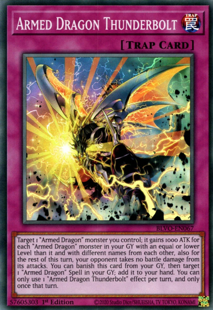 Armed Dragon Thunderbolt - BLVO-EN067 - Super Rare - 1st Edition