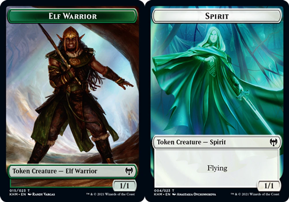 Elf Warrior Token // Spirit Token - Foil