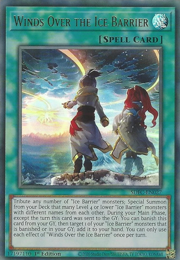 Winds Over the Ice Barrier - SDFC-EN027 - Ultra Rare - 1st Edition