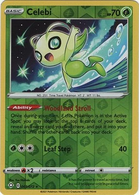 Celebi - 003/072 - Rare - Reverse Holo