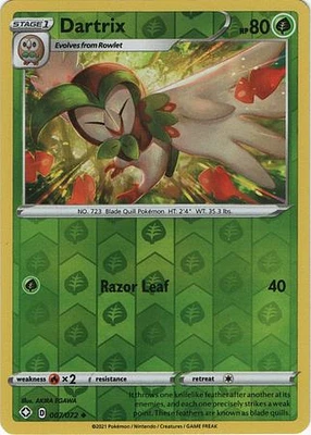 Dartrix - 007/072 - Uncommon - Reverse Holo