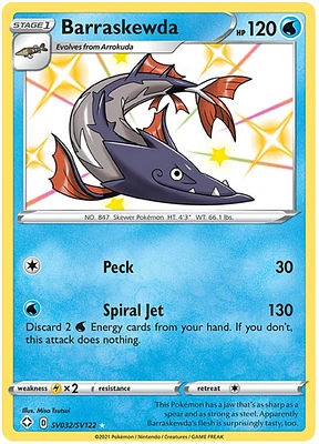 Barraskewda - SV032/SV122 - Shiny Holo Rare