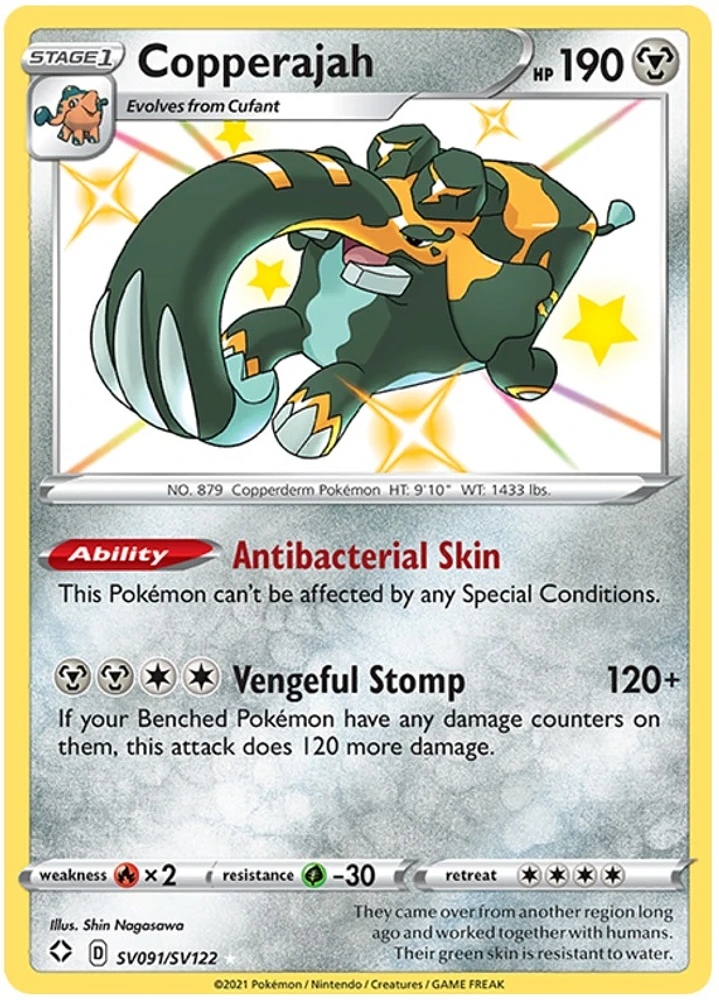 Copperajah - SV091/SV122 - Shiny Holo Rare