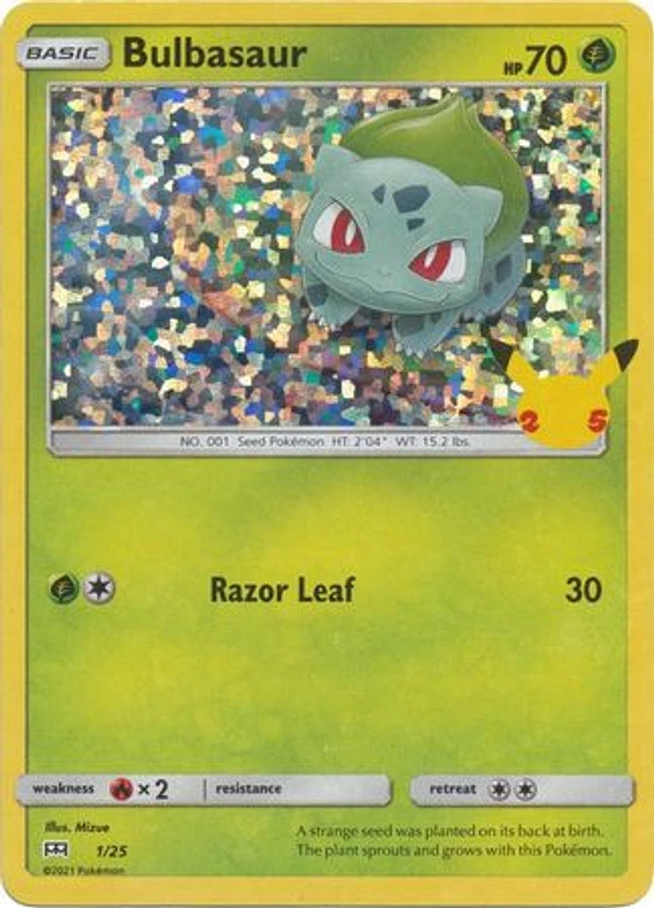 Bulbasaur - 1/25 - Holo - McDonald's 25th Anniversary Promo