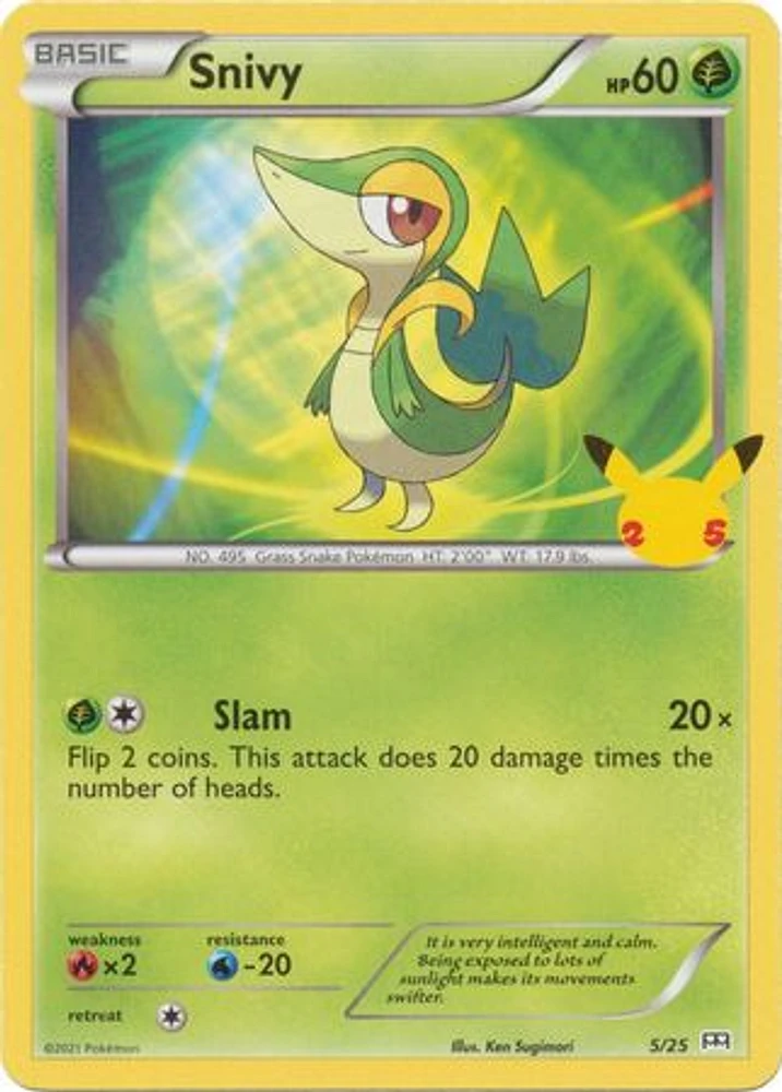 Snivy - 5/25 - McDonald's 25th Anniversary Promo