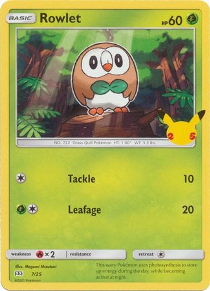 Rowlet - 7/25 - McDonald's 25th Anniversary Promo