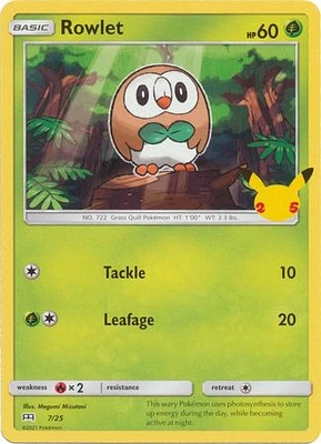 Rowlet - 7/25 - McDonald's 25th Anniversary Promo