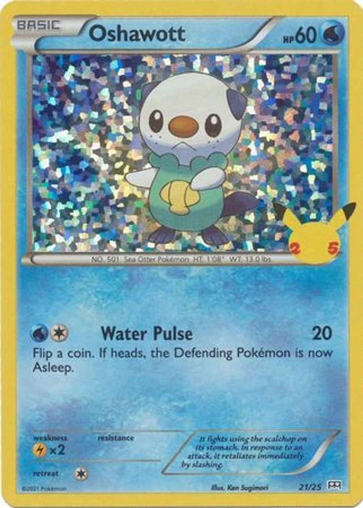 Oshawott - 21/25 - Holo - McDonald's 25th Anniversary Promo