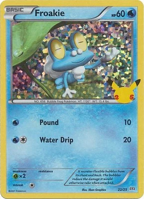 Froakie - 22/25 - Holo - McDonald's 25th Anniversary Promo