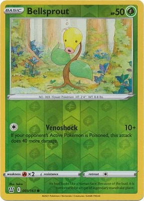 Bellsprout - 001/163 Common Reverse Holo