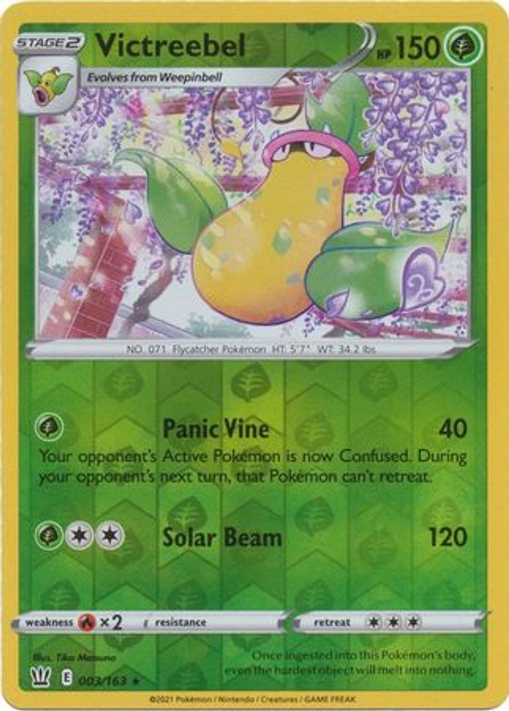 Victreebel - 003/163 - Rare - Reverse Holo