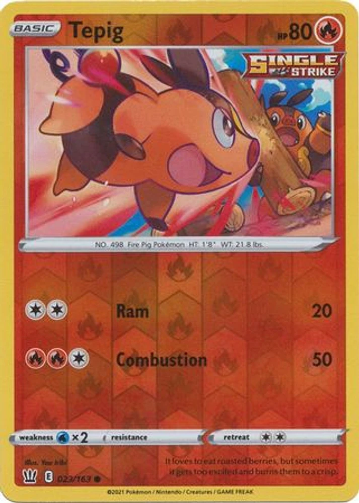 Tepig - 023/163 Common Reverse Holo