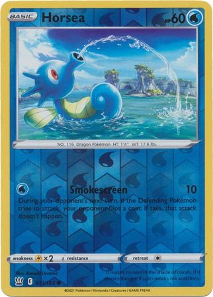 Horsea - 031/163 Common Reverse Holo