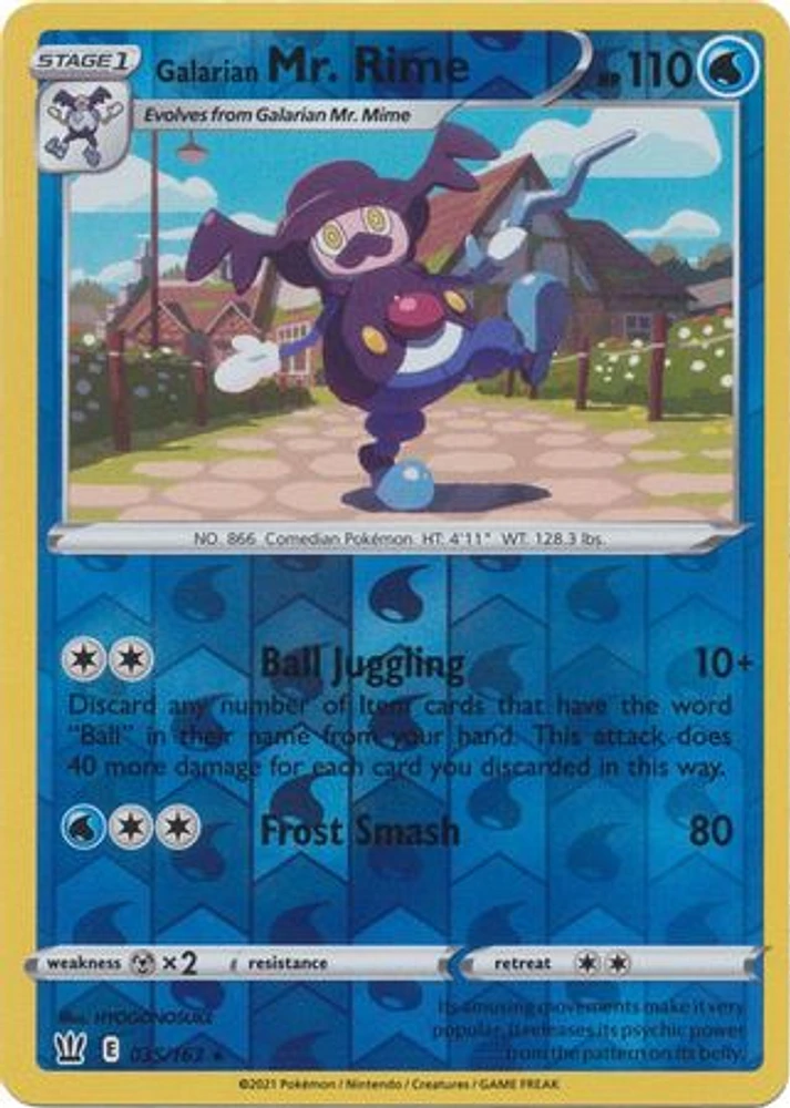 Galarian Mr. Rime - 035/163 Rare Reverse Holo