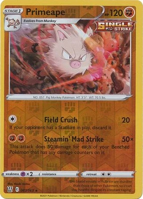 Primeape - 067/163 Rare Reverse Holo