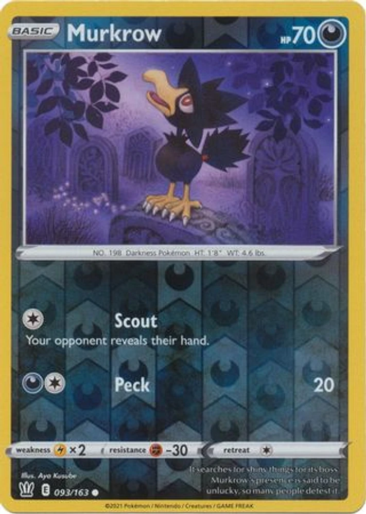 Murkrow - 093/163 Common Reverse Holo