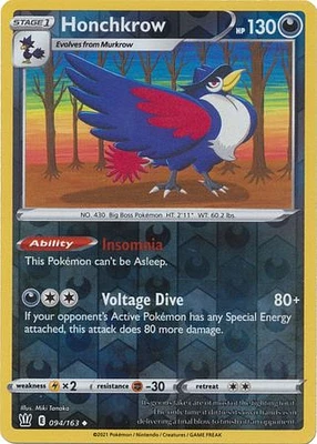 Honchkrow - 094/163 Uncommon Reverse Holo