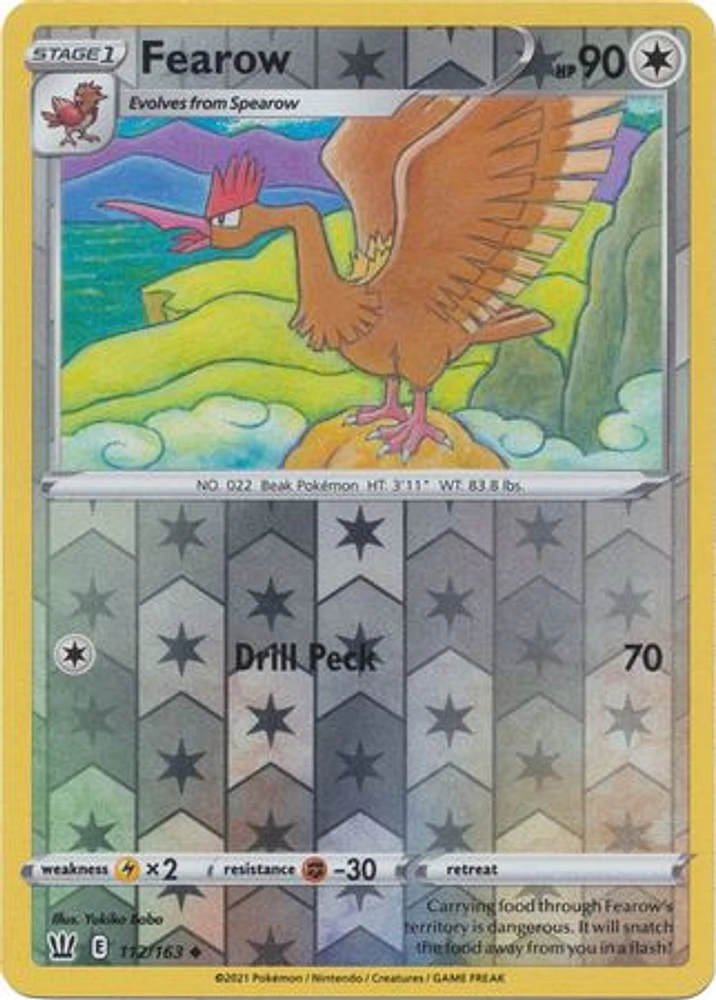 Fearow - 112/163 Uncommon Reverse Holo