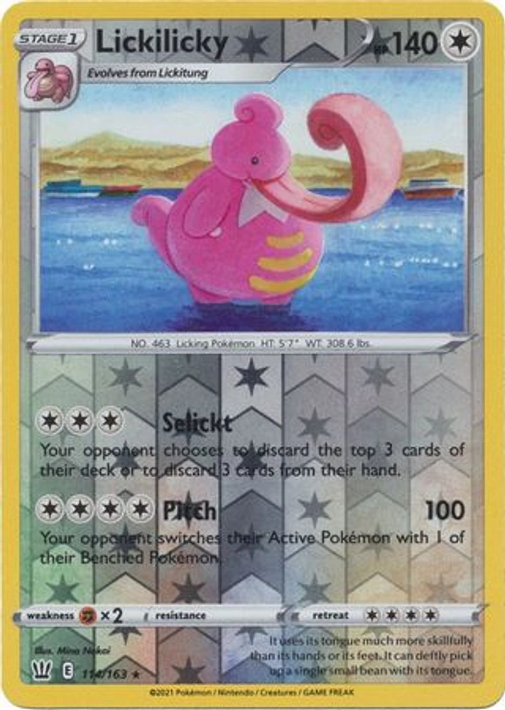 Lickilicky - 114/163 Rare Reverse Holo