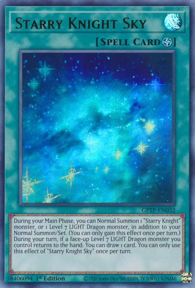 Starry Knight Sky - GFTP-EN032 - Ultra Rare - 1st Edition