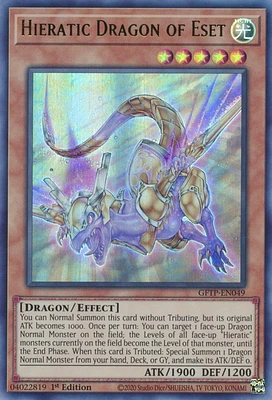 Hieratic Dragon of Eset - GFTP-EN049 - Ultra Rare - 1st Edition