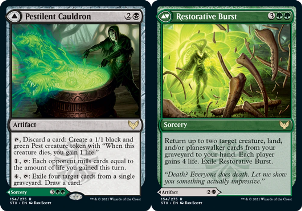 Pestilent Cauldron // Restorative Burst - Foil