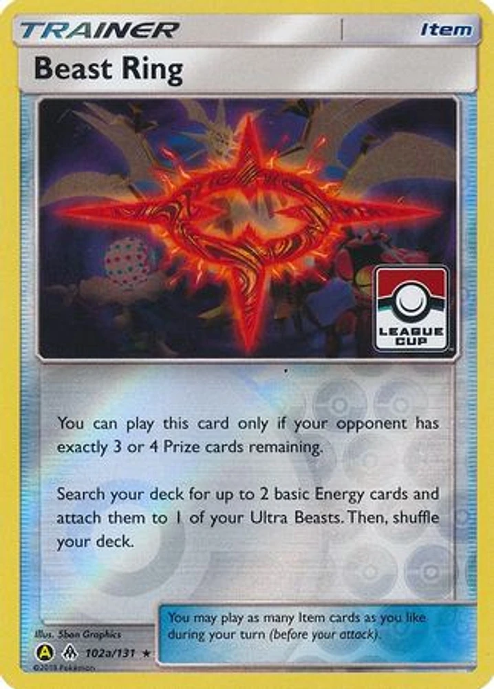 Beast Ring - 102a/131 - League Cup Promo - Reverse Holo