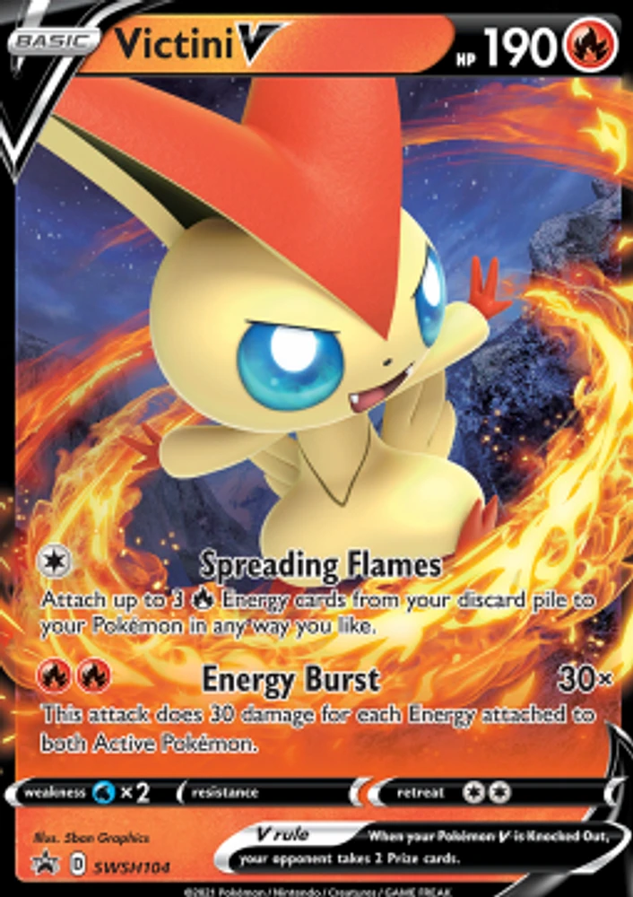 Victini V - SWSH104 - SWSH Black Star Promos