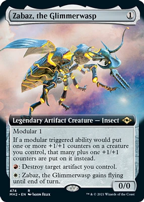 Zabaz, the Glimmerwasp - Extended Art