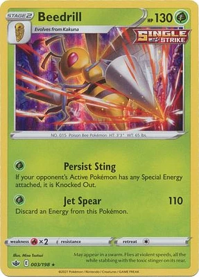 Beedrill - 003/198 Holo Rare