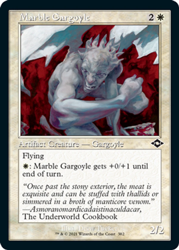 Marble Gargoyle - Foil - Retro Frame