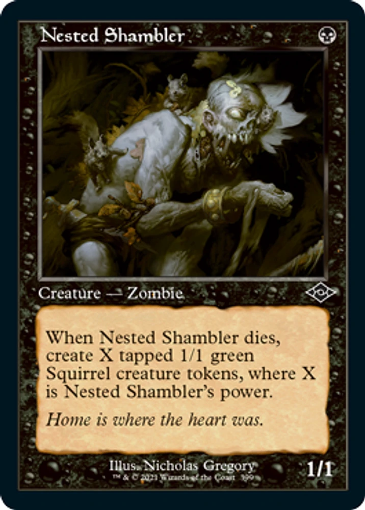 Nested Shambler - Foil - Retro Frame