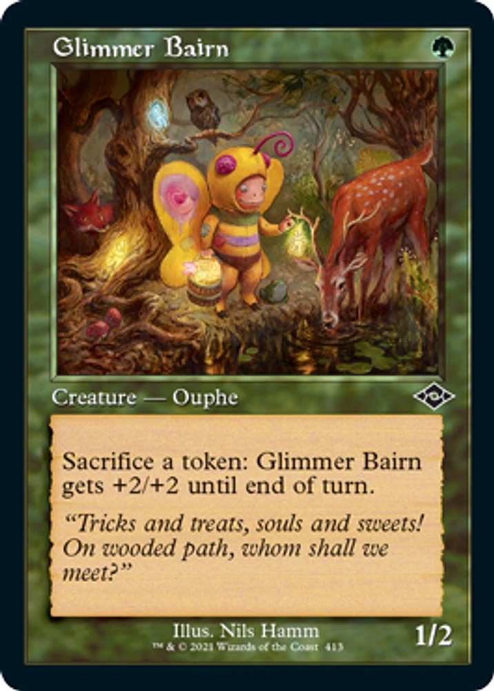 Glimmer Bairn - Foil - Retro Frame