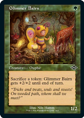 Glimmer Bairn - Foil - Retro Frame