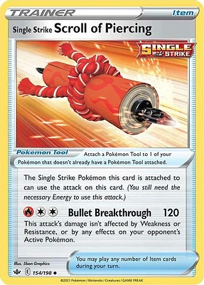 Single Strike Scroll of Piercing - 154/198 - Uncommon